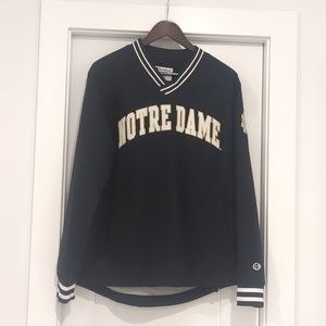 Notre Dame V Neck Pullover Windbreaker